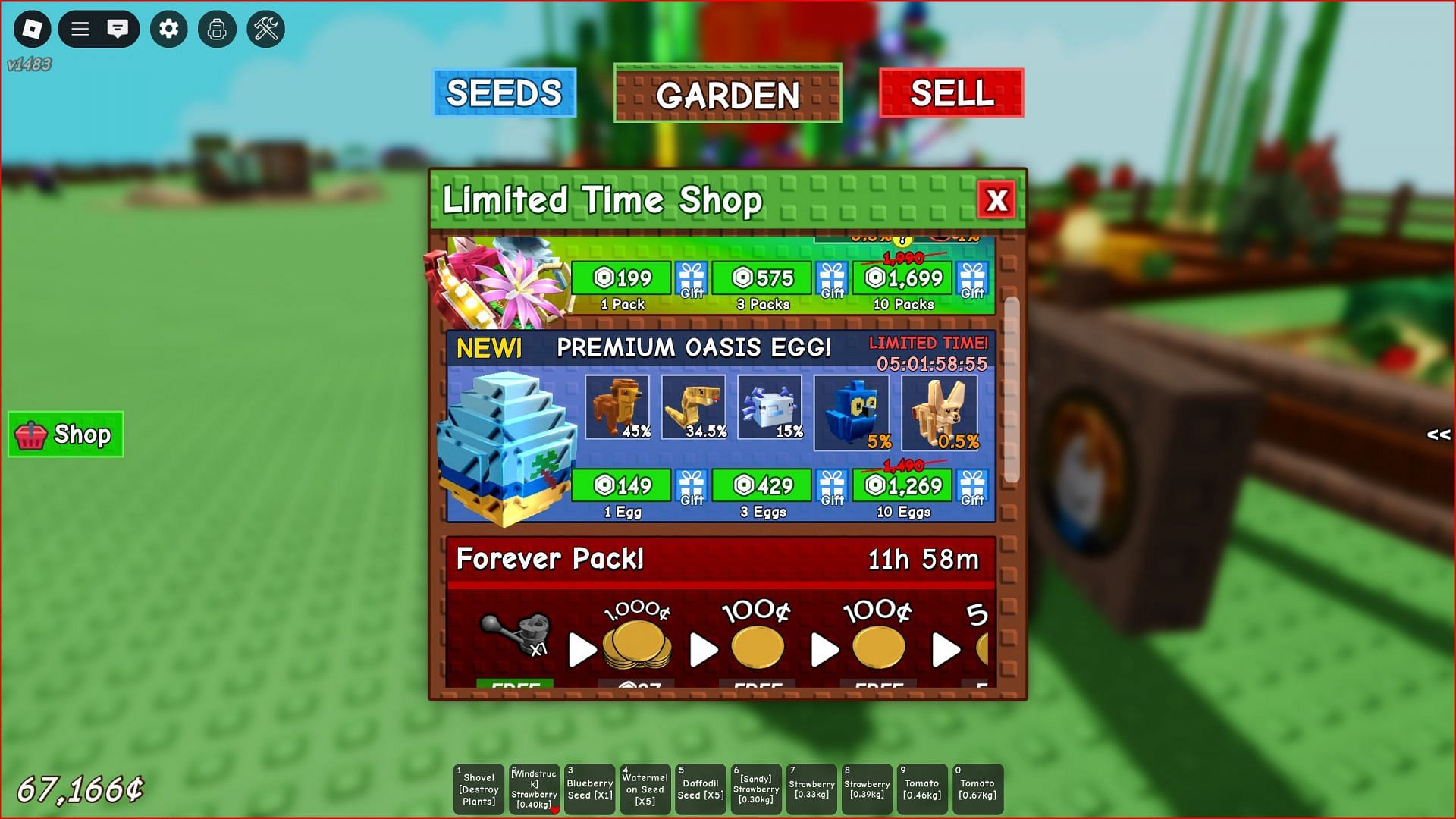 Oasis Egg is available in the shop (Image via Roblox)